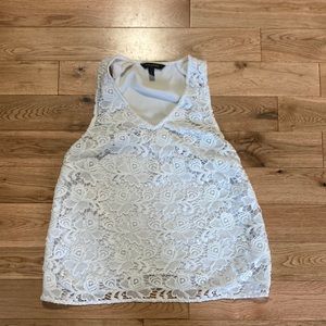 Banana Republic white lace blouse